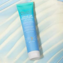 Night routine shot featuring Pacifica Wake Up Beautiful retinoid body lotion