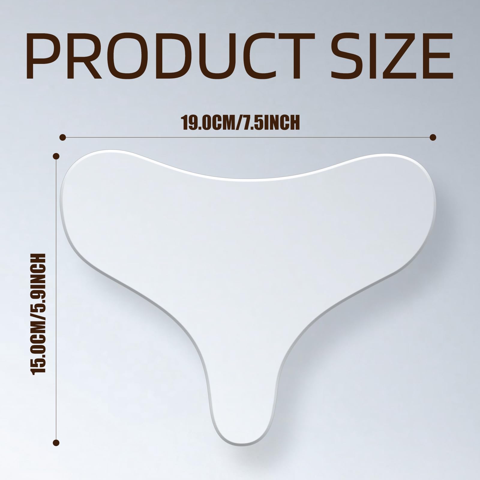Pacify decolletage coverage with silicone patches.