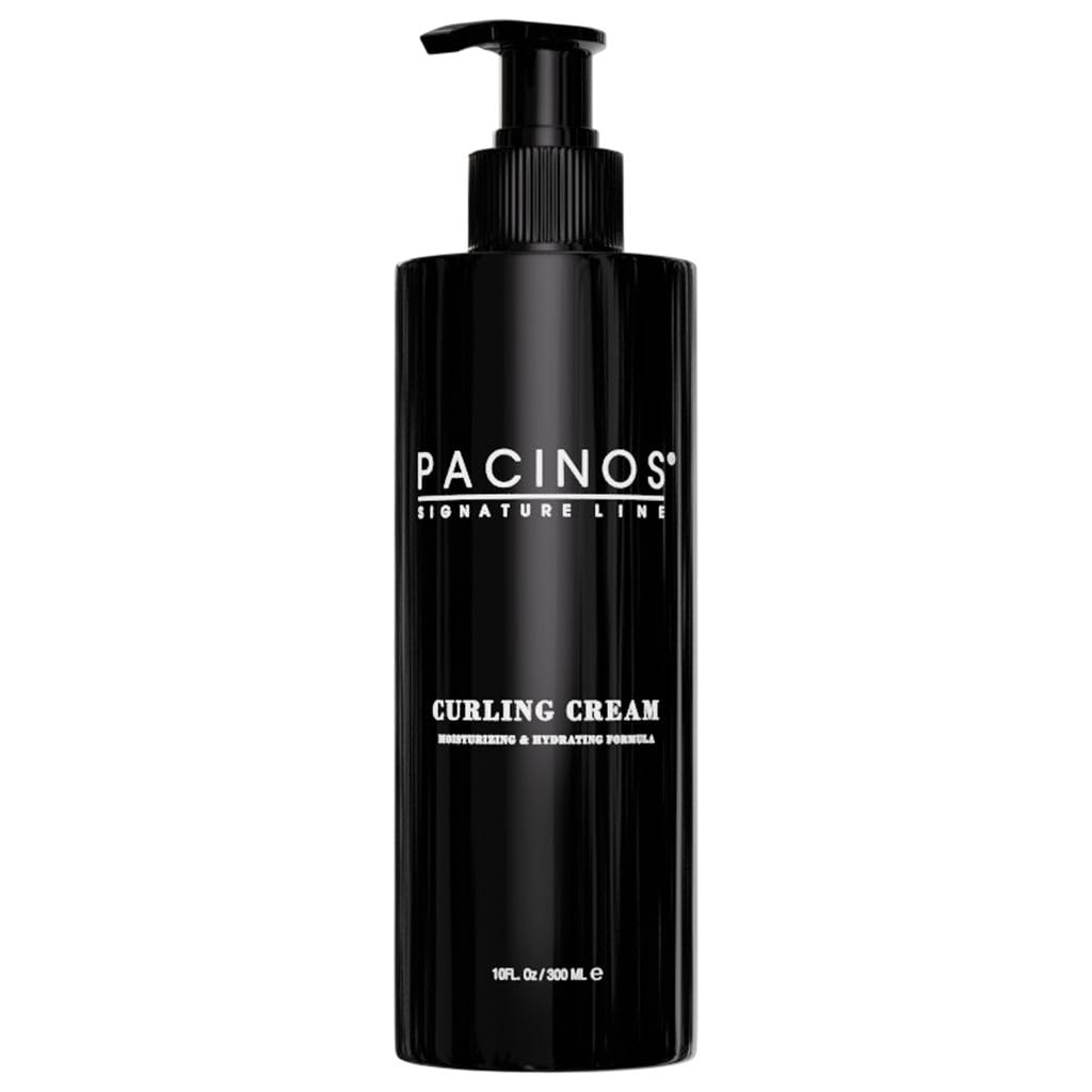 Frizz-free curls maintained with Pacinos Curling Cream.