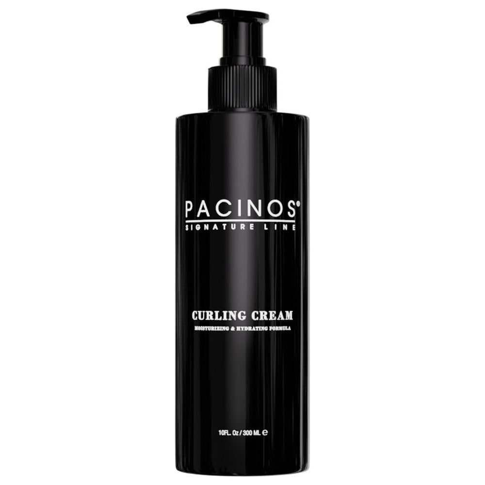 Frizz-free curls maintained with Pacinos Curling Cream.