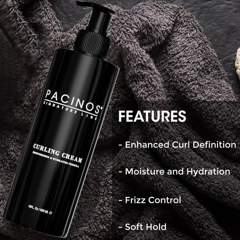 Pacinos Curling Cream delivering salon-finish definition.