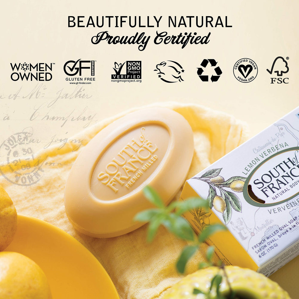 South Of France Clean Bar packaging and label detail for authentic presentation.