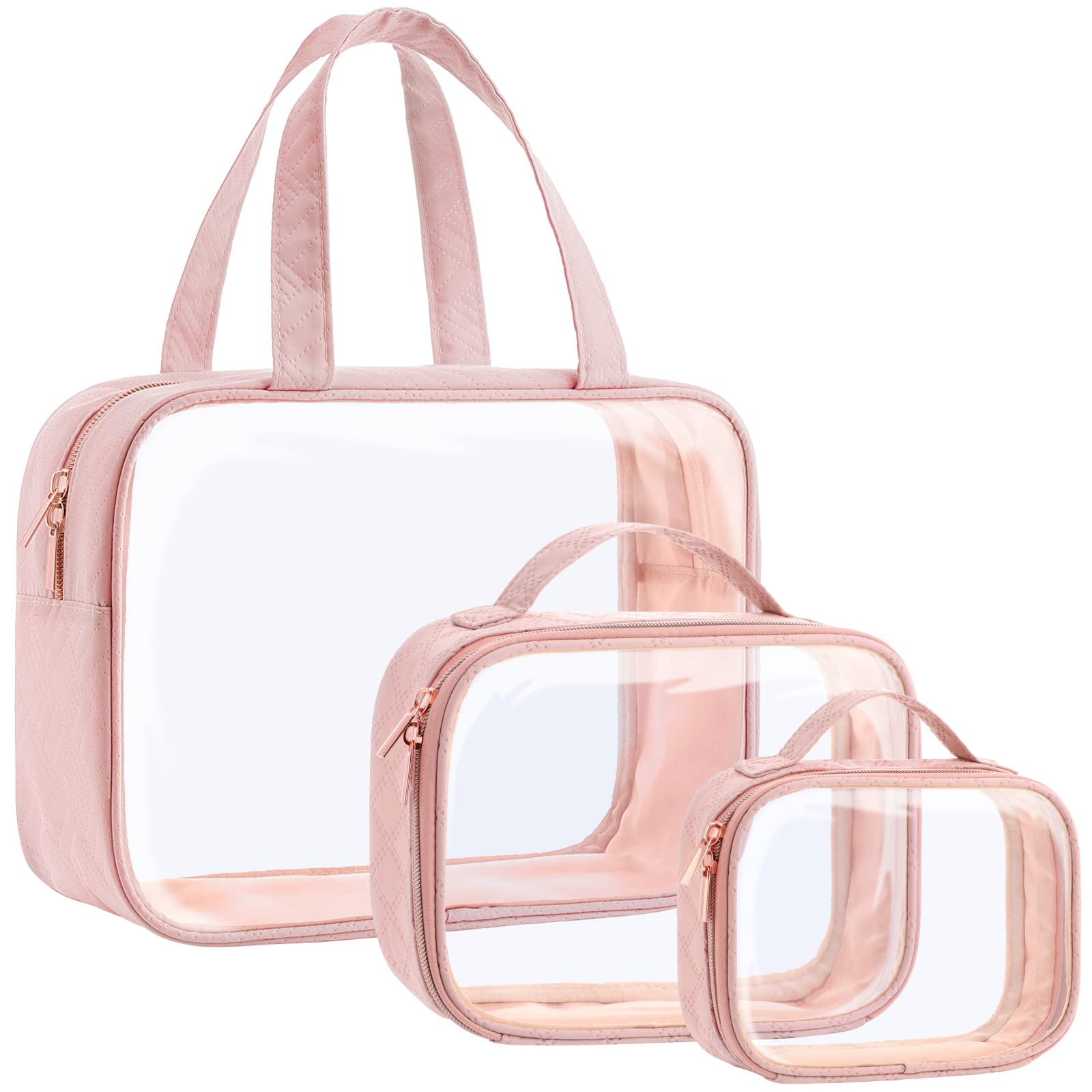 Packism clear makeup bag medium with TSA-friendly design for carry-on liquids.