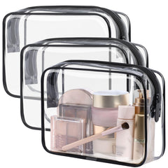 PACKISM clear toiletry bag with see-through design aids quick checks and easy organization