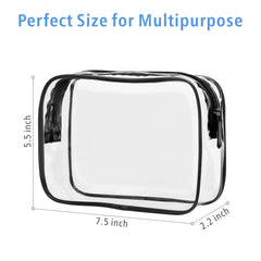 PACKISM clear travel bag top opening for fast access to toiletries.