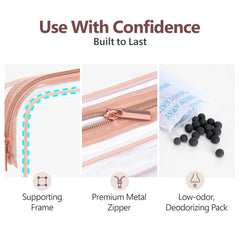 Packism compact quart-size travel bag ideal for liquids and cosmetics