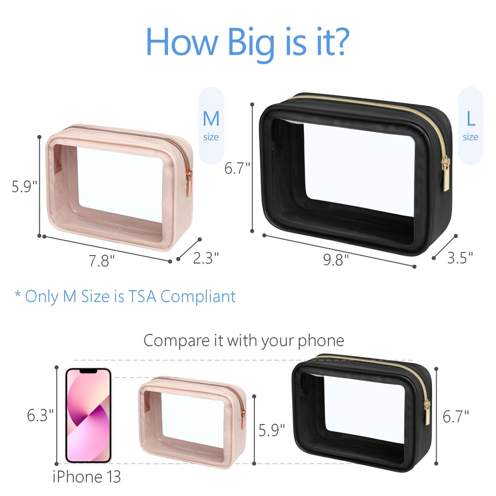 PACKISM foldable toiletry bag medium open, easy access for travel-size items.