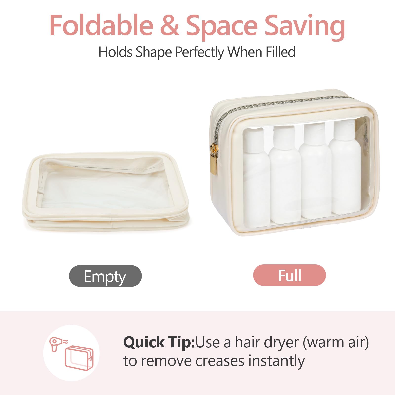 PACKISM folded-flat for compact packing in luggage.