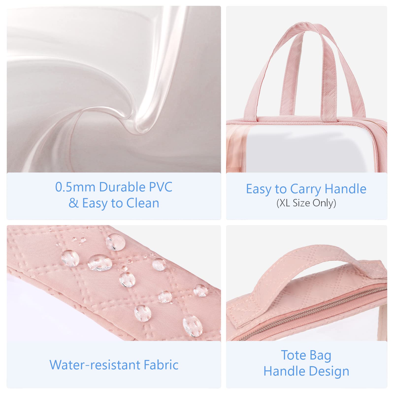 Packism handle design allows easy lifting and hanging during trips.