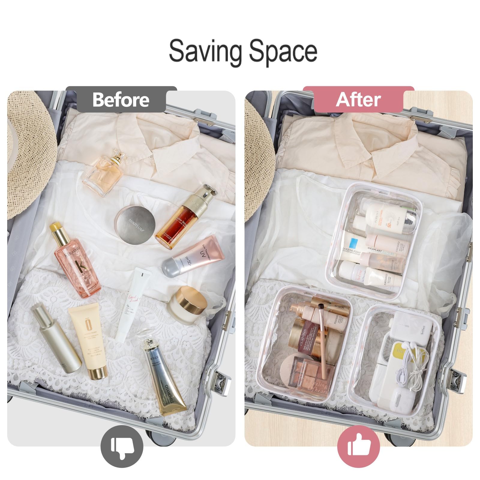 Packism smooth metal zippers enhance durability for frequent trips.