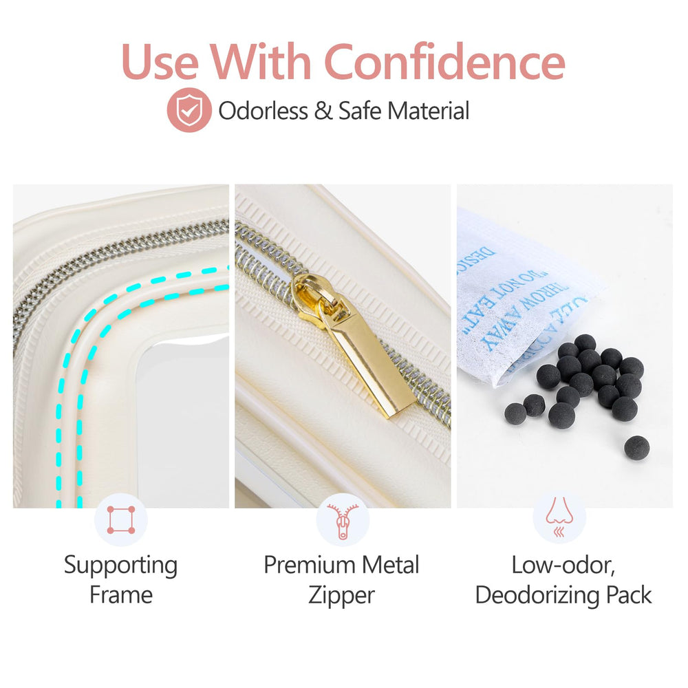 PACKISM water-resistant PVC close-up highlighting durability and texture.