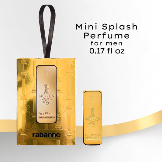 Paco Rabanne 1 Million mini EDT bottle cap detail, premium finish.
