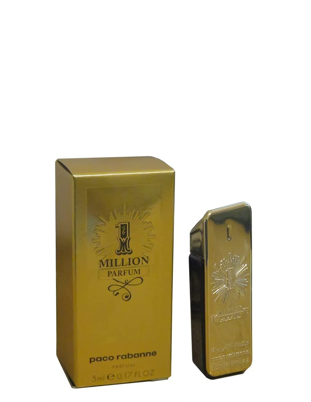 Paco Rabanne 1 Million mini splash cap detail shows premium design