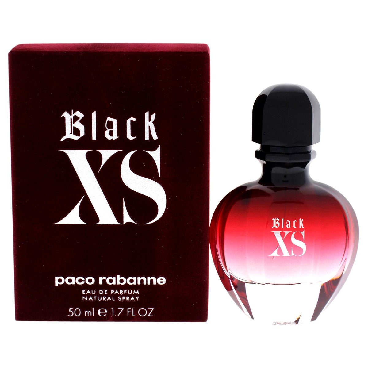 Paco Rabanne Black XS Women bottle with bold design for daytime wear.