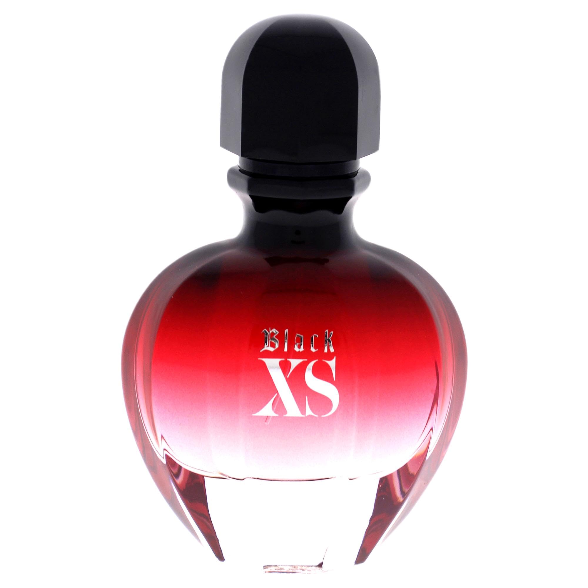 Paco Rabanne Black XS logo detail adds edgy sophistication.