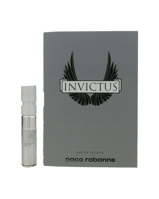 Paco Rabanne Invictus bottle pour close-up highlighting bold design for everyday use.