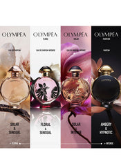 Paco Rabanne Olympéa amber-wood base, provides warmth and a lasting trail.
