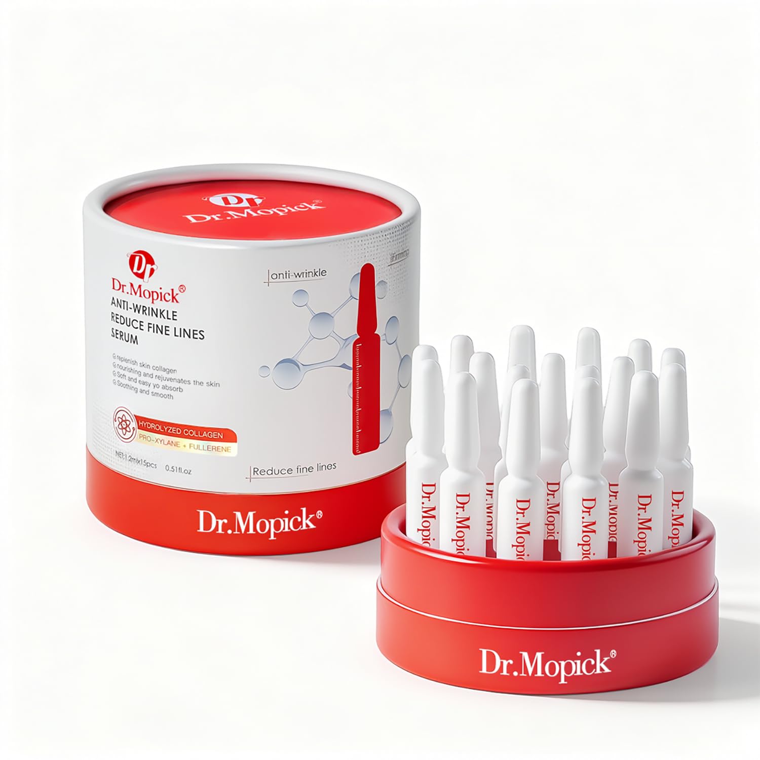 Padoro front packaging showing bottle and box, communicates premium skincare benefit