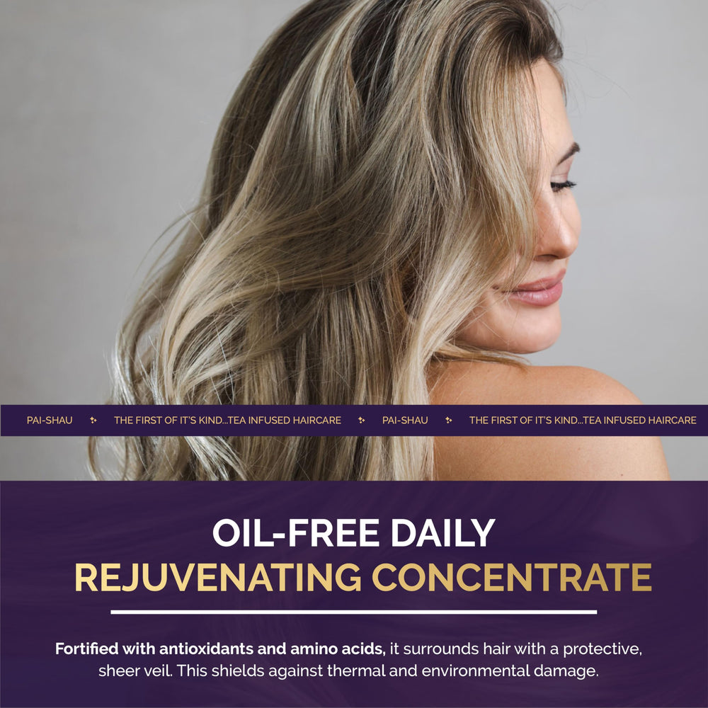 Pai-Shau Biphasic Infusion binary technology delivers nutrients deep into the hair.