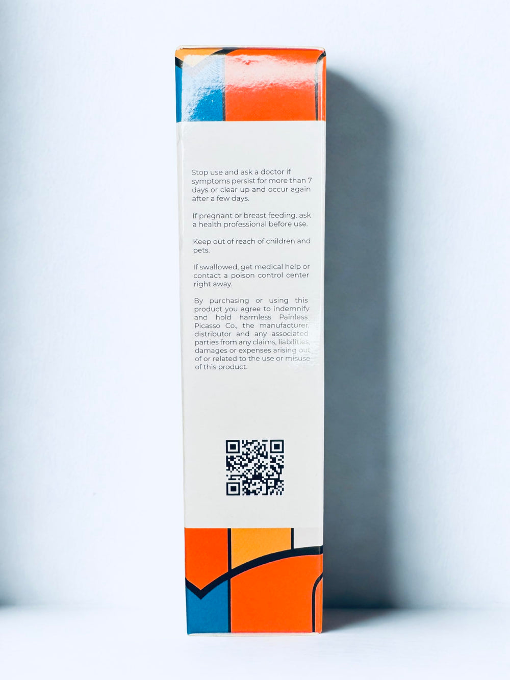 Painless Picasso compact jar demonstrates travel-friendly pre-care for cosmetics.