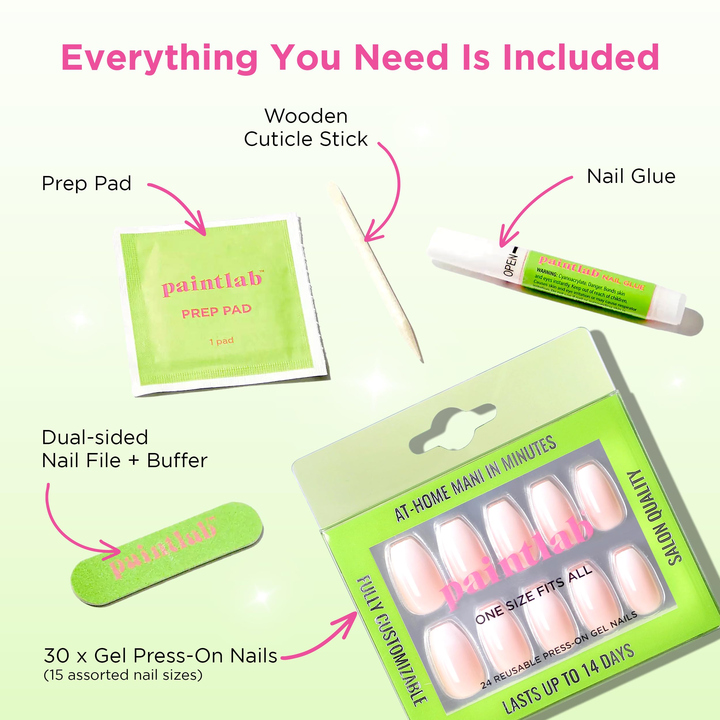 PaintLab cuticle stick and file used for precise shaping