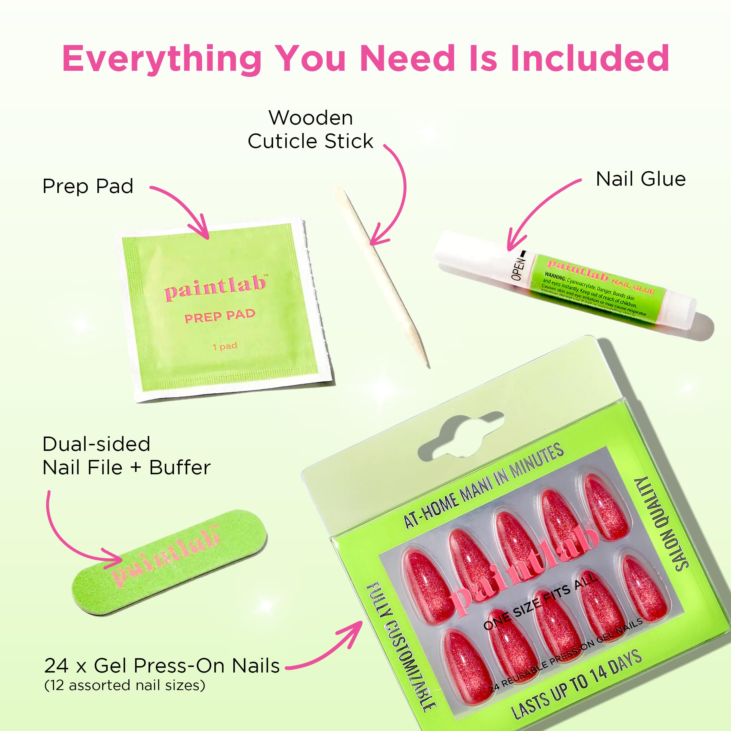 PaintLab cuticle stick for precise nail prep and placement