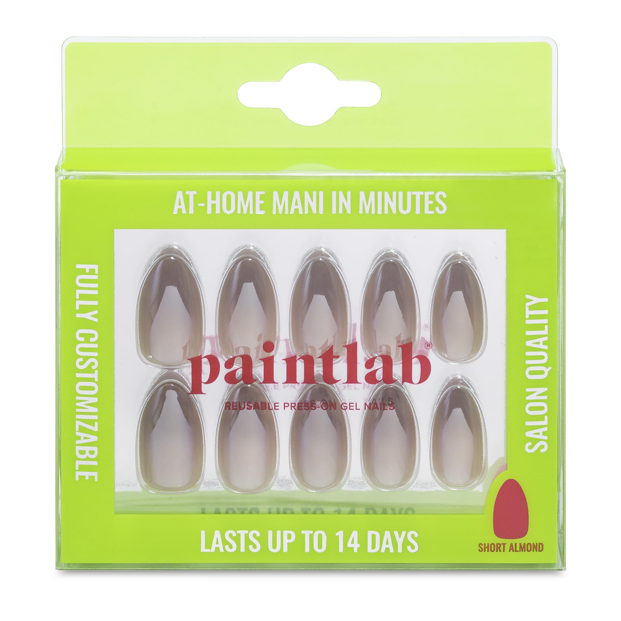 PaintLab press-on nails with durable UV coating promise long-lasting wear and easy removal.