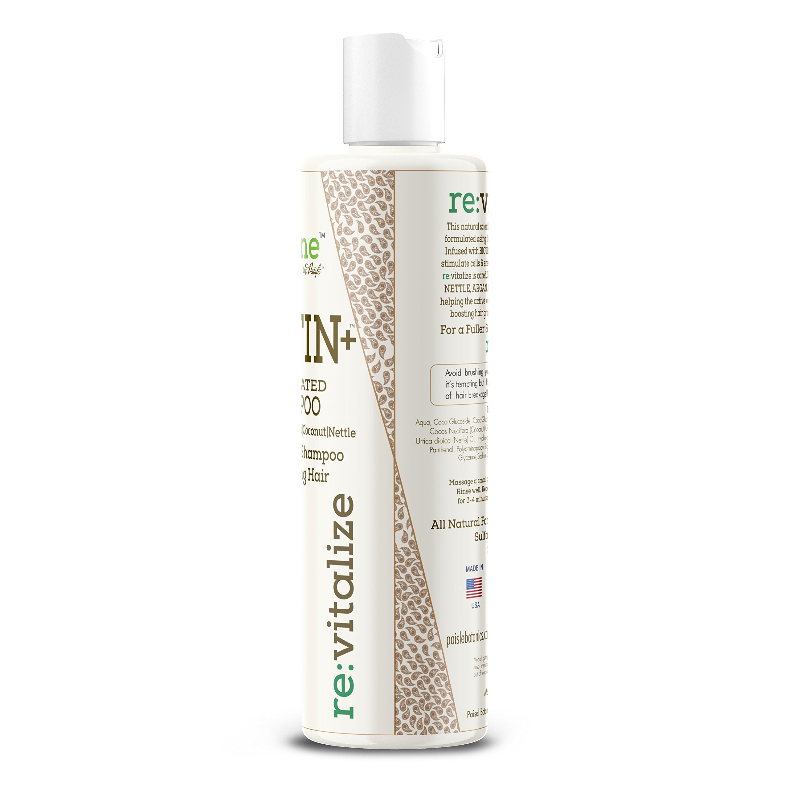 Paisle Botanics Biotin Shampoo is color-safe and gentle on treated hair