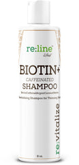 Paisle Botanics Biotin Shampoo demonstrates a visible thickening effect on hair strands
