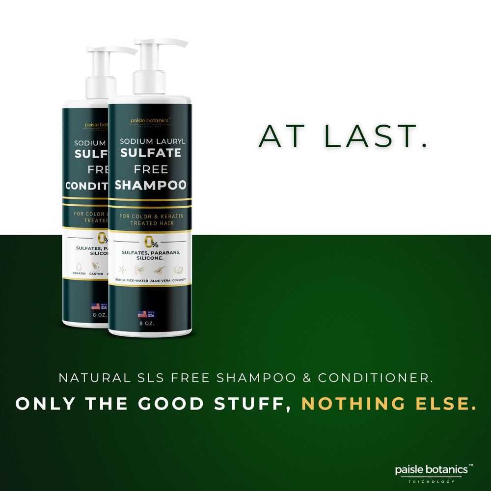 Paisle Botanics conditioner bottle promoting deep hydration without weigh-down for color-treated hair