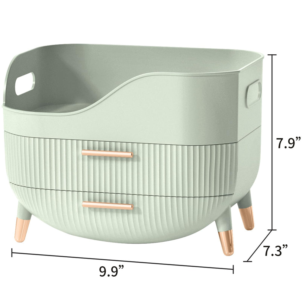 Pajiriona makeup storage box drawer handle for easy access.