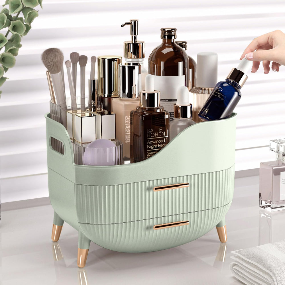 Pajiriona organizer nonslip base keeps items stable on countertops.