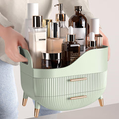 Pajiriona portable makeup organizer with handle for transfers.