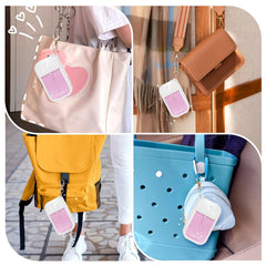 Palksky HandCase attaches to bag or keys for easy access.