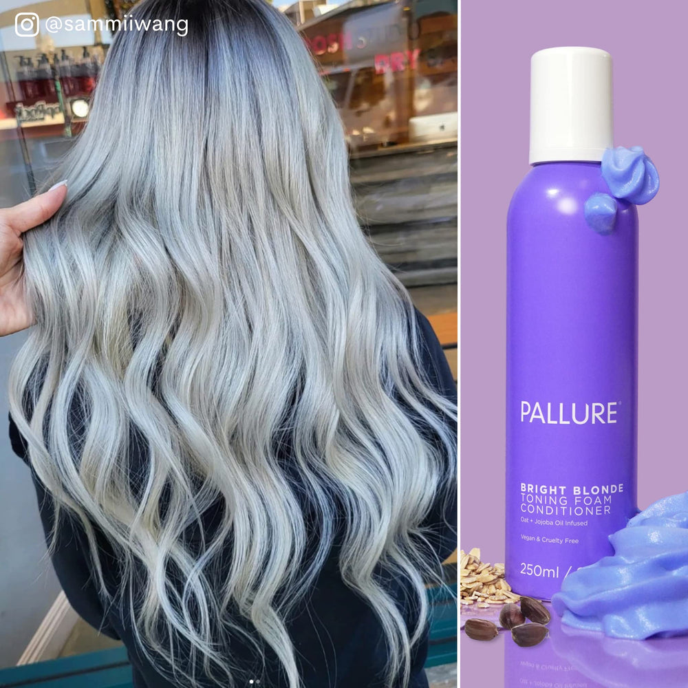 Pallure Bright Blonde result on cool-toned hair looks natural.