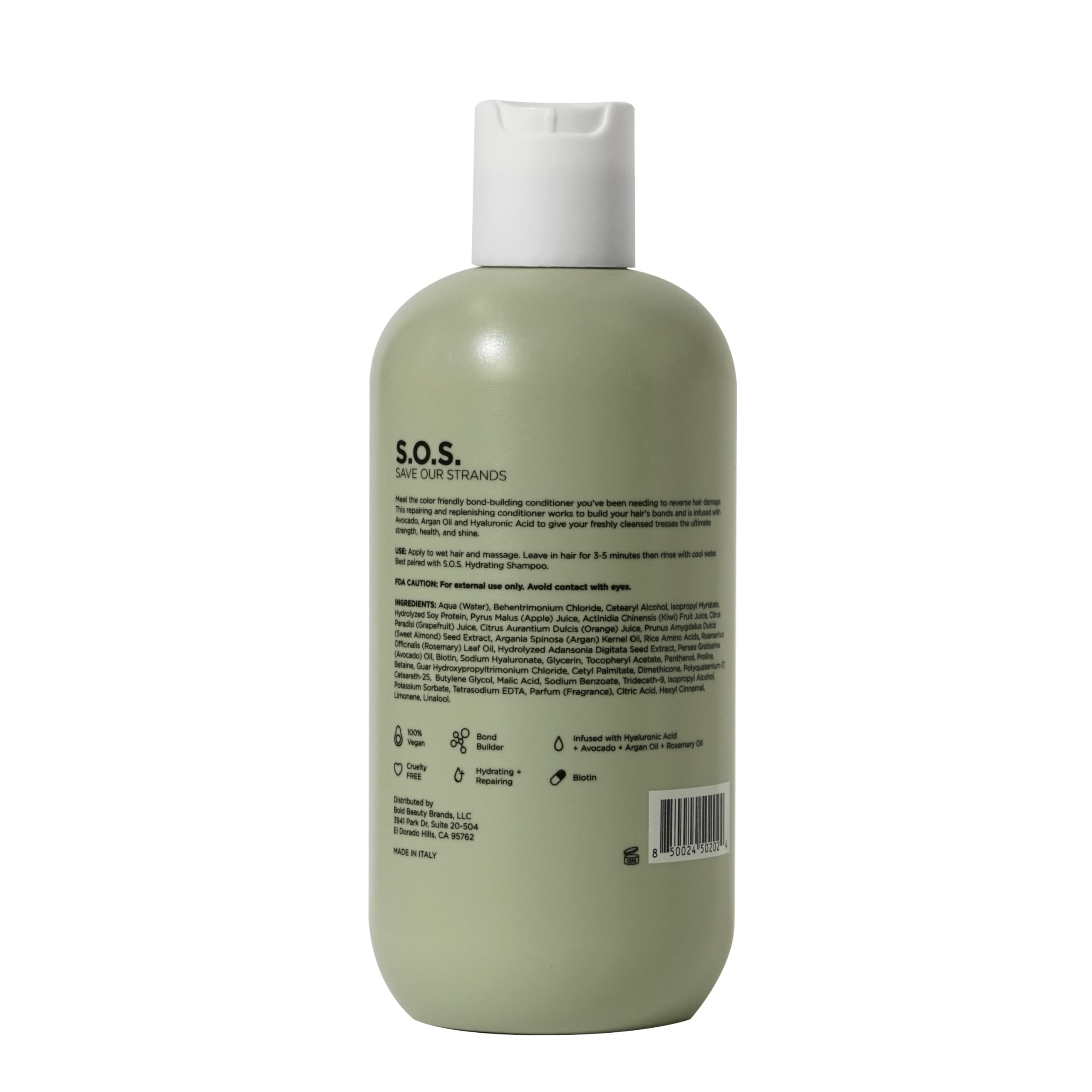 Pallure bond conditioner showing potential hair growth support on strands