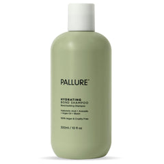 Pallure Hydrating Bond Shampoo bottle highlighting hydration and cleansing power.