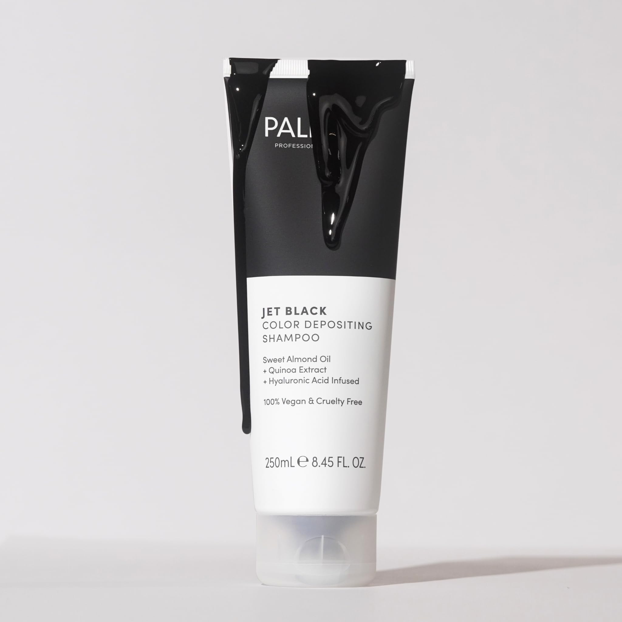 Pallure Jet Black close-up shows creamy lather and smooth texture