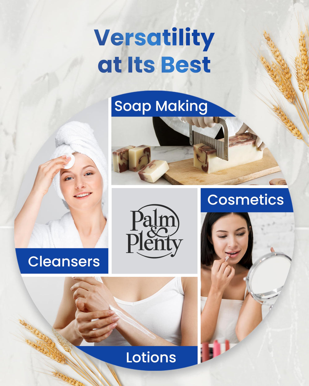 Palm and Plenty USA-made colloidal oatmeal powder for premium skincare routines