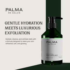 Palma de Salus Exfoliating Wash bergamot neroli scent uplifting mornings.