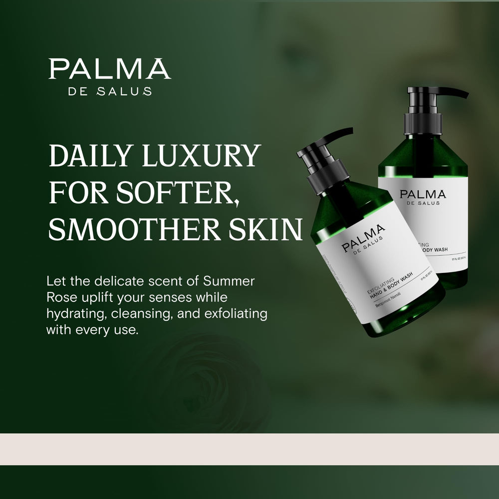 Palma de Salus Exfoliating Wash ideal for a quick daily routine.