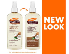 Palmer's Coconut Oil Formula Body Oil supports dry skin care with hydration.