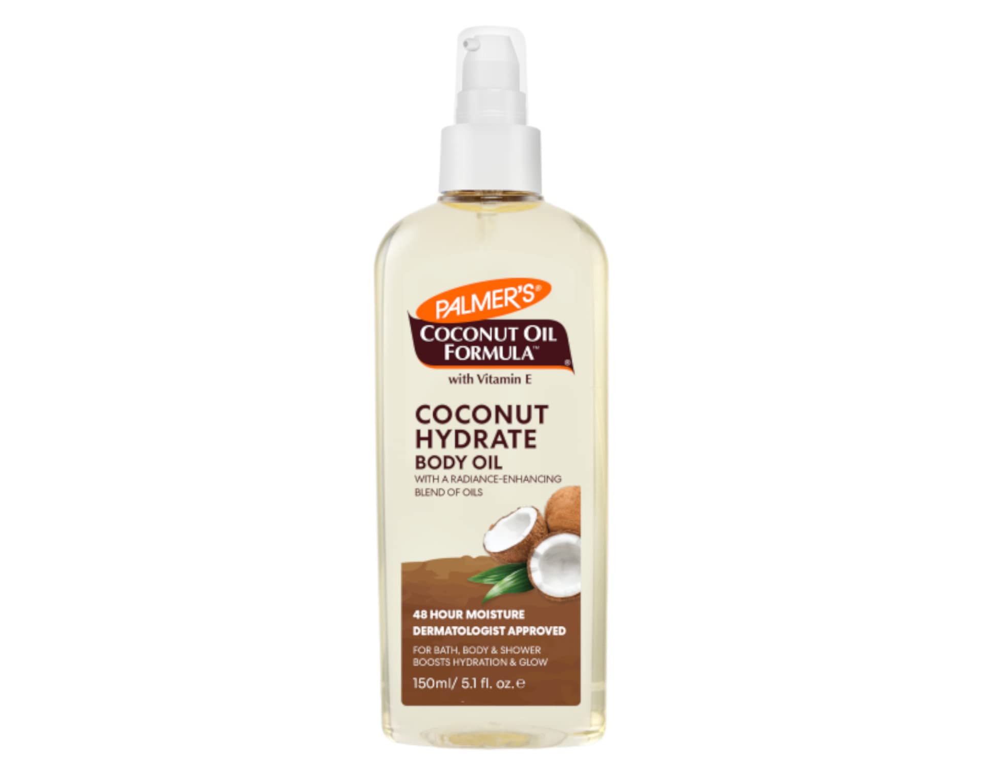 Palmer's Coconut Oil Formula Body Oil softening application for dry skin.