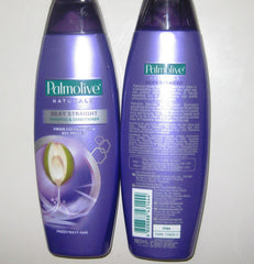 Palmolive Naturals Silky Straight conditioner bottle detangles frizz.