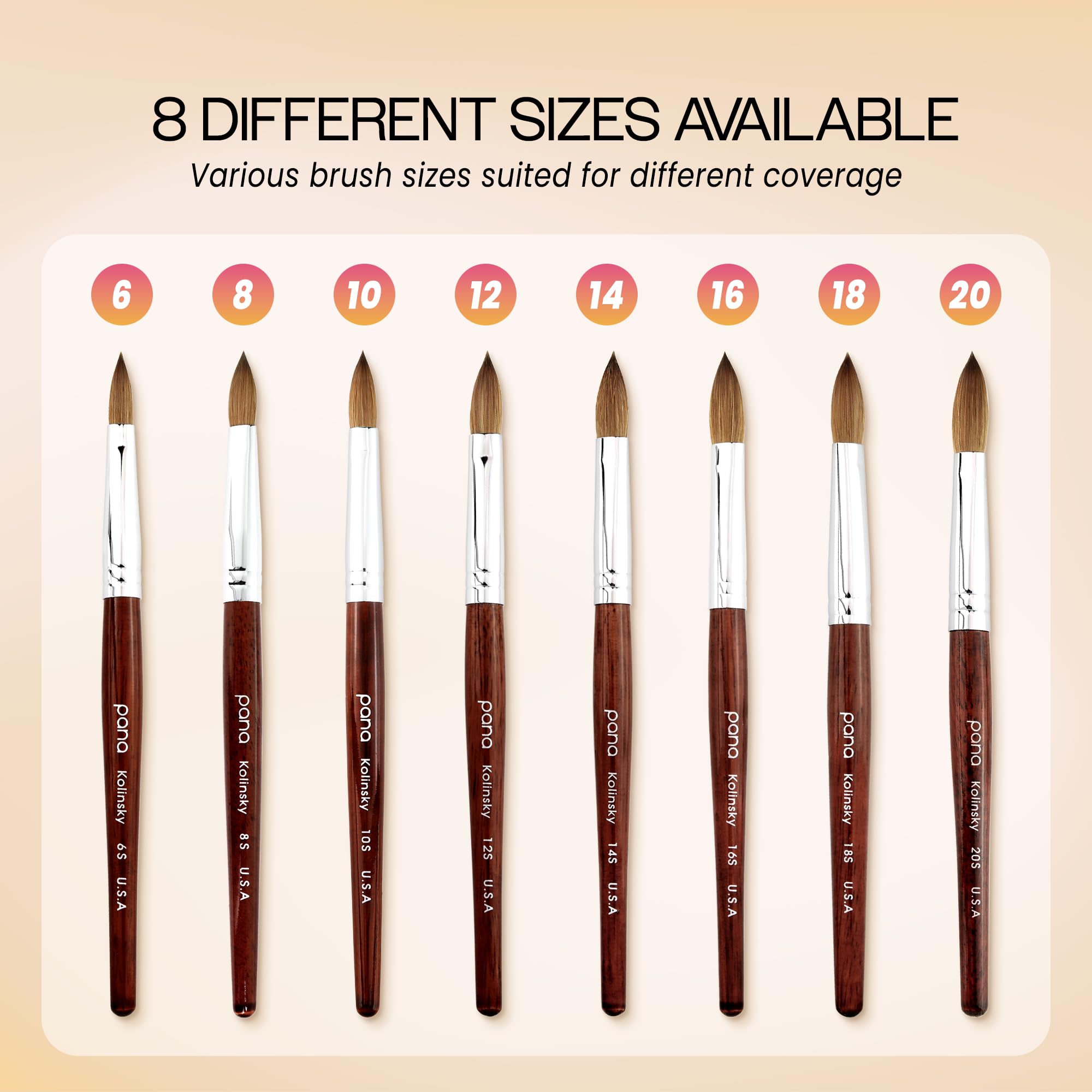 PANA brush supports 3D patterns and delicate details with steady control.