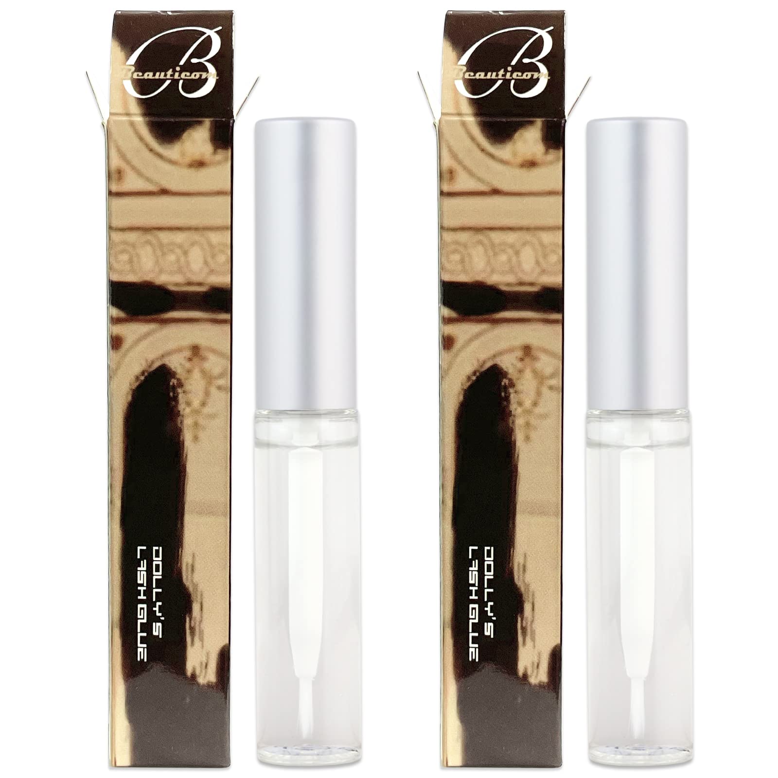 PANA Dolly's Lash Glue bottle front view shows natural, gentle adhesive for lash extensions.