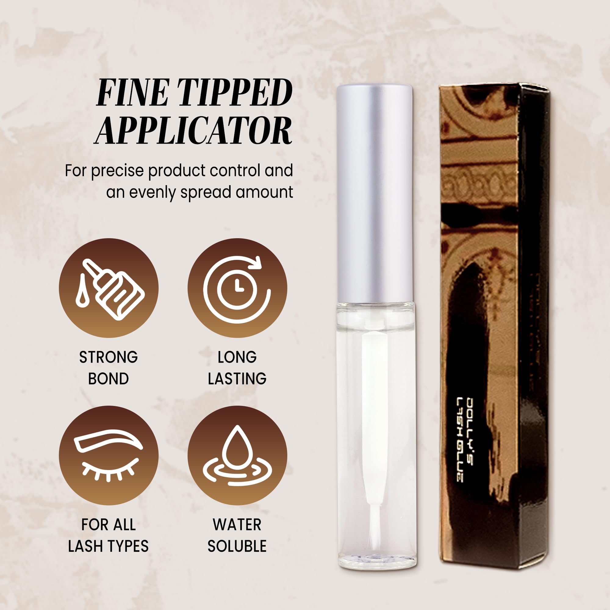 PANA Dolly's Lash Glue two-bottle pack ideal for pros and home use.