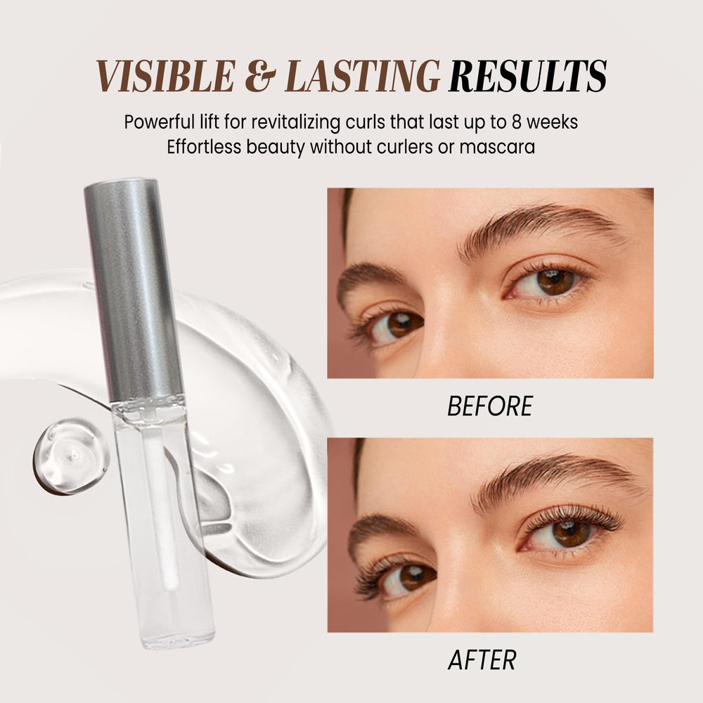 PANA Dolly's Lash Lift Kit setting lotion bottle to fix curl and preserve shape.