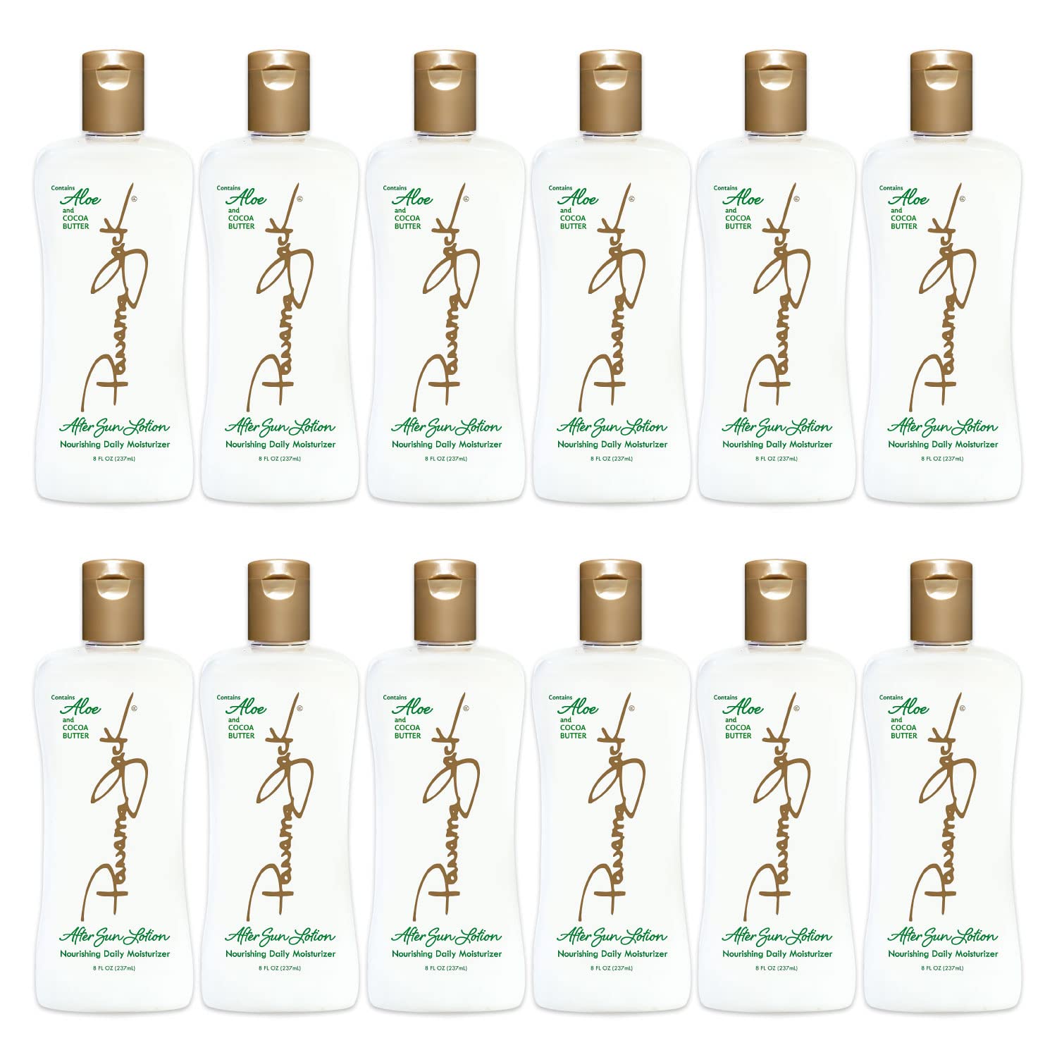 Panama Jack Aloe Moisturizer bottle front showing daily hydration in a clean, classic look.
