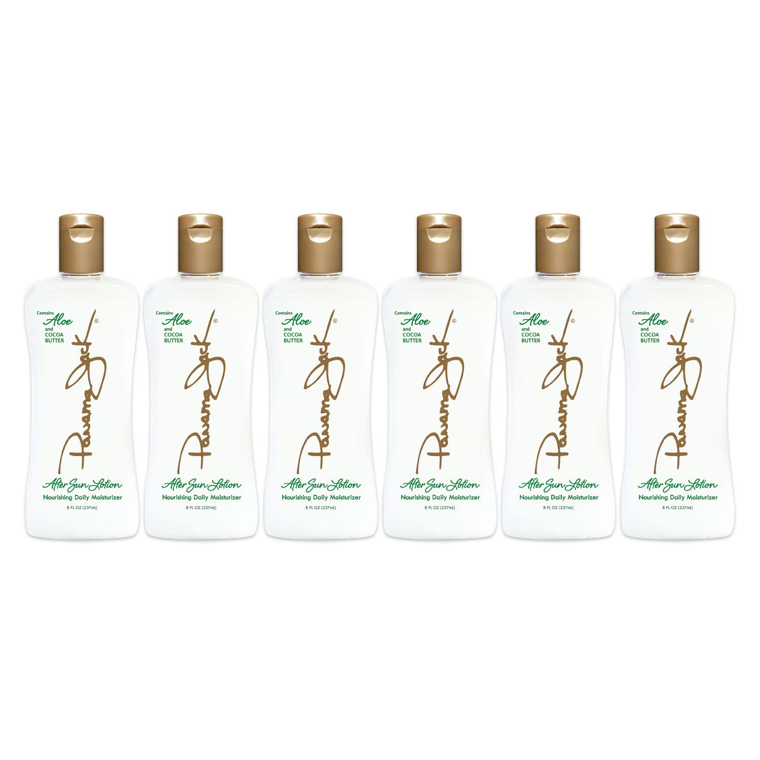 Panama Jack Aloe Moisturizer Lotion bottle close-up, delivering daily hydration.